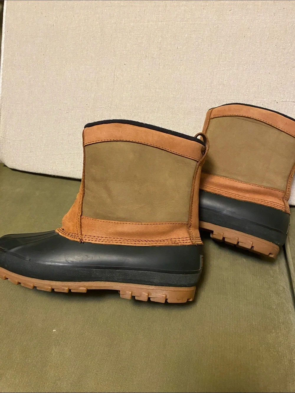 REI Brown and Black Waterproof Winter Duck Boots